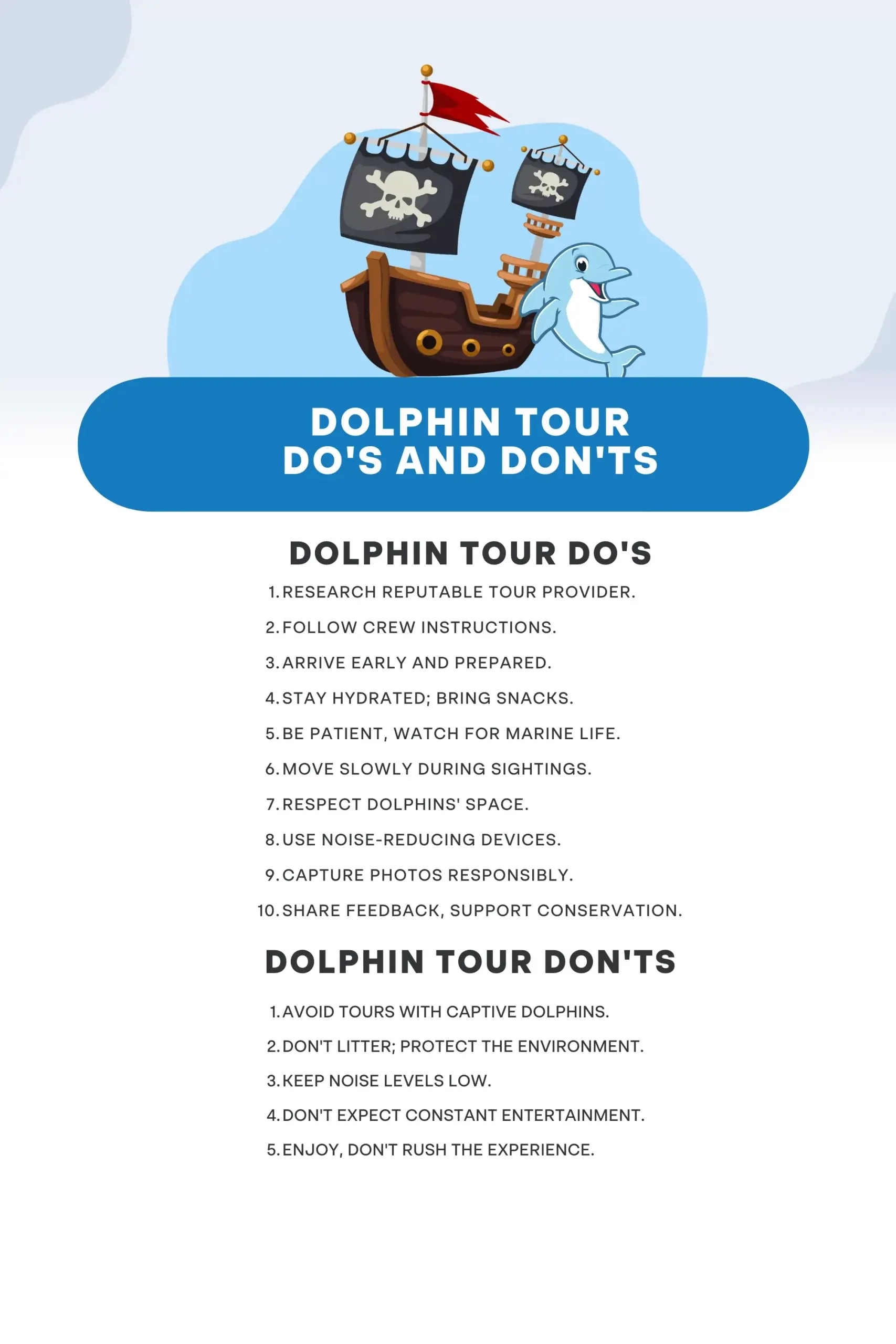 dolphin tour do's and don'ts