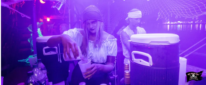 SST - A ghost pirate woman mixing drinks