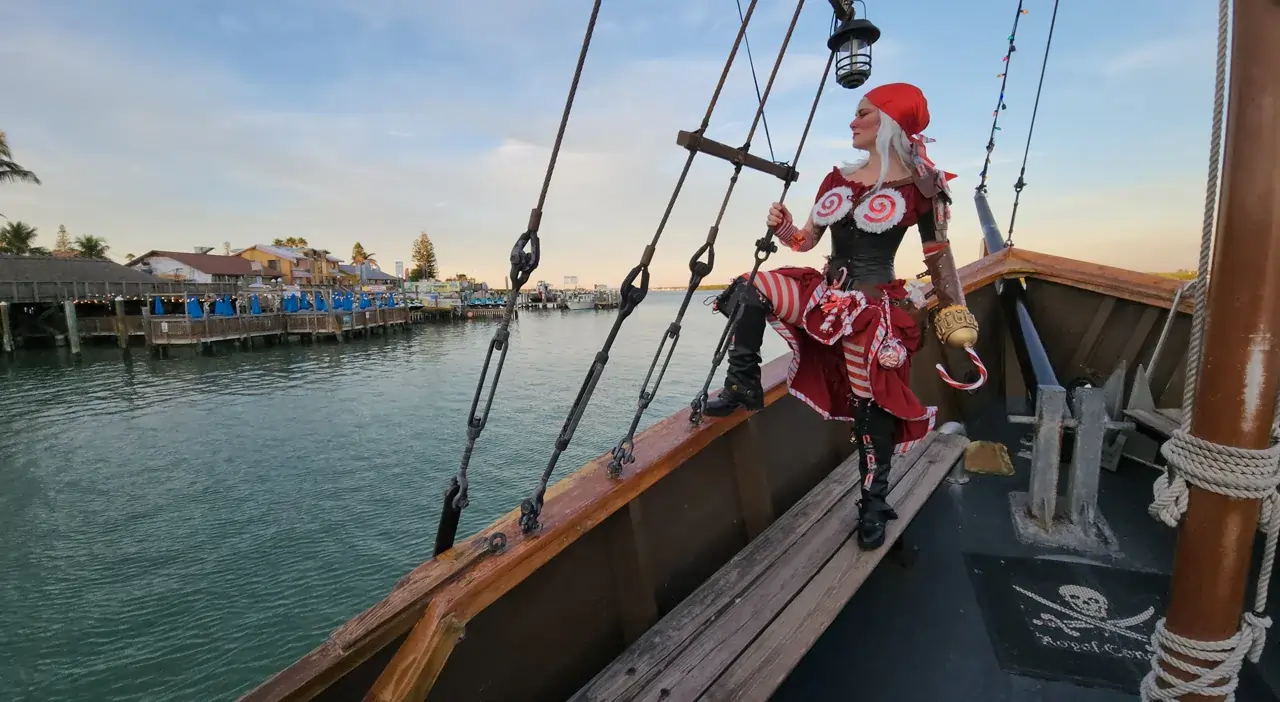 Pirate Christmas Outfit On A Boat