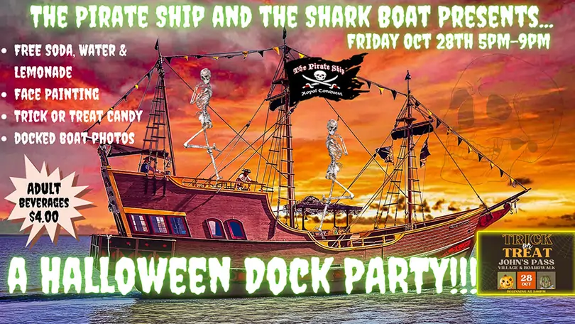 Halloween Dock Party at the Pirate Ship