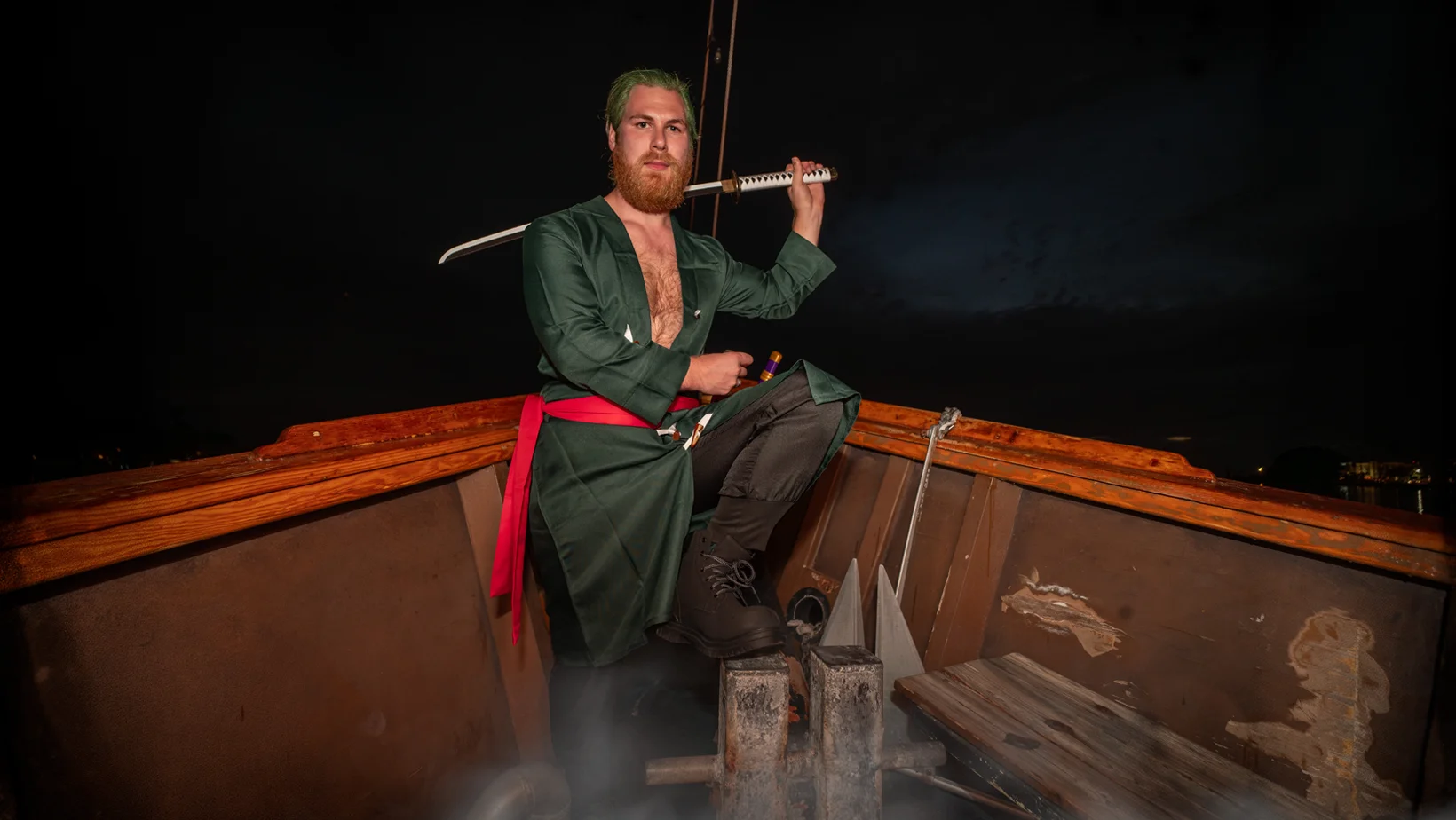 Male Green Pirate Costume